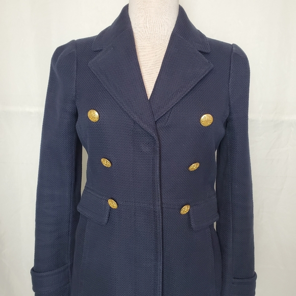 Banana Republic Navy Military Coat xs - Picture 3 of 16